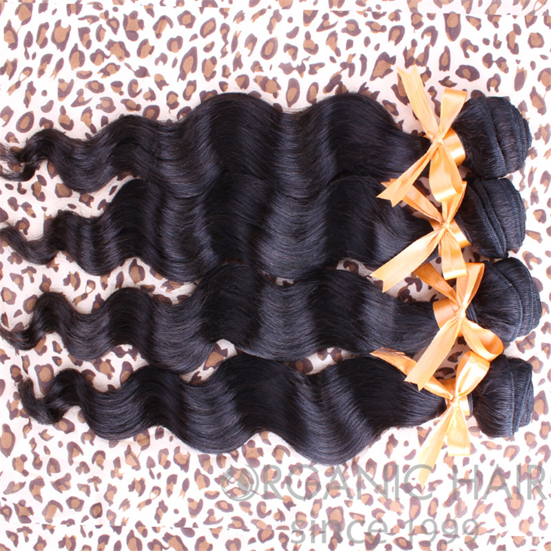 Wholesale wavy human hair weave